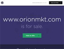 Tablet Screenshot of orionmkt.com